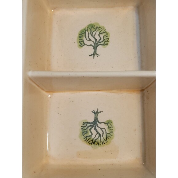 Metlox Poppytrail Provincial Homestead Serving Dish 2 Compartments - Picture 2 of 6
